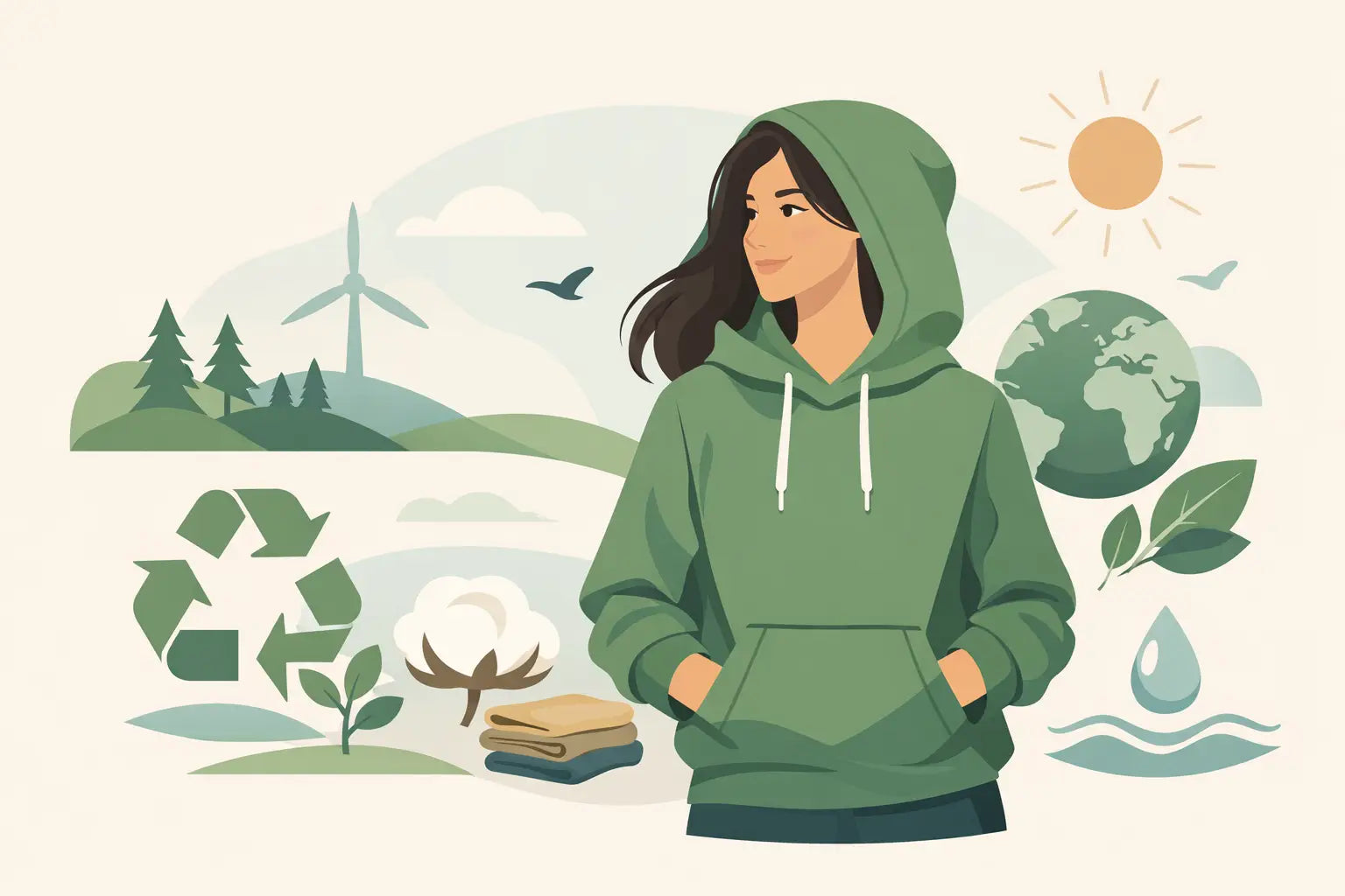 Nachhaltiger Hoodie Damen - worauf es ankommt