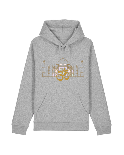 Heather Grey Printed Hoody Front