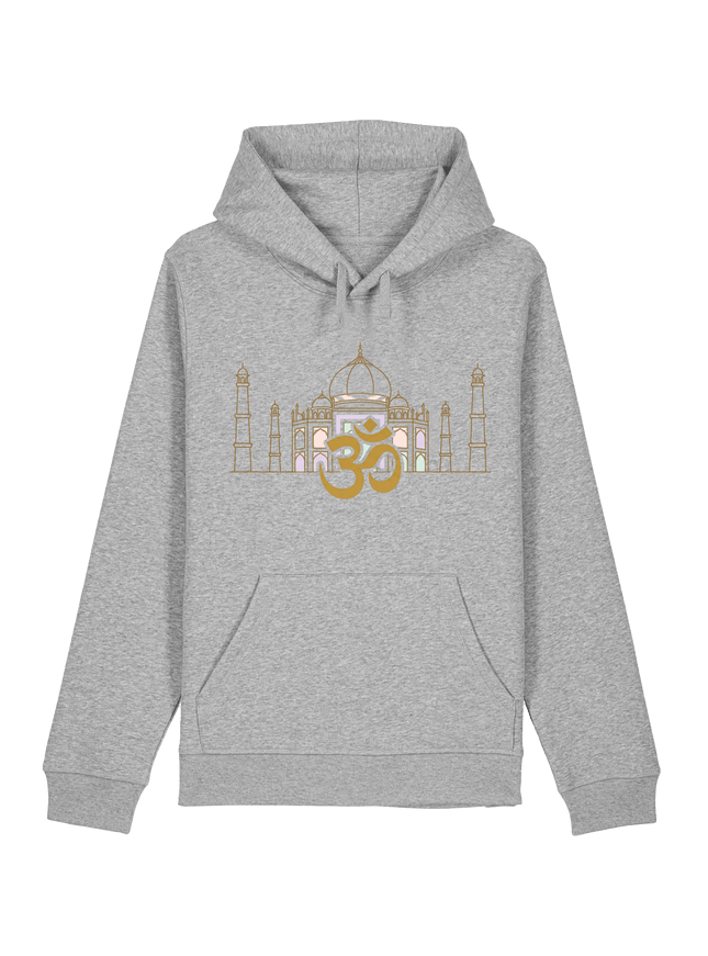 Heather Grey Printed Hoody Front