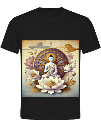 Buddha Lotus Dharma Herren T-Shirt
