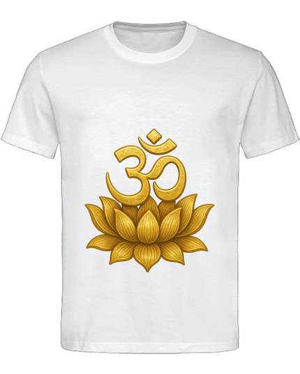Om Lotus Herren T-Shirt