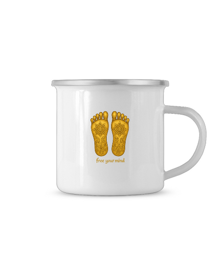 Buddhas Fußabdruck Tasse