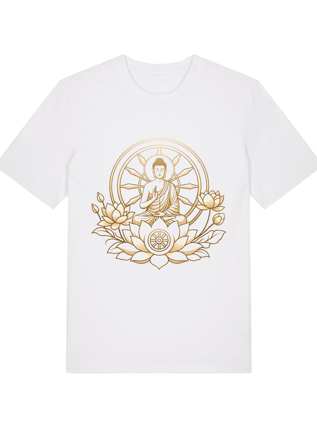 White Printed T-shirt Front