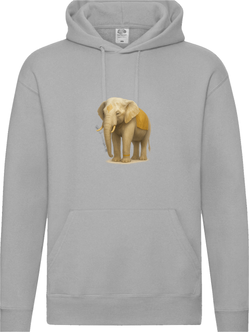 Grauer Elefant Damen Hoodie