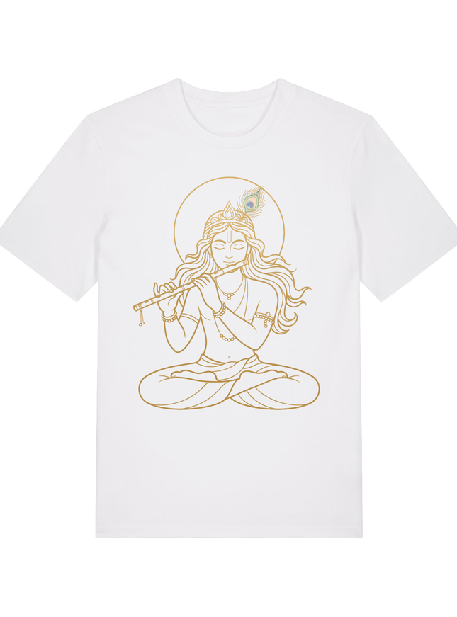 White Printed T-shirt Front