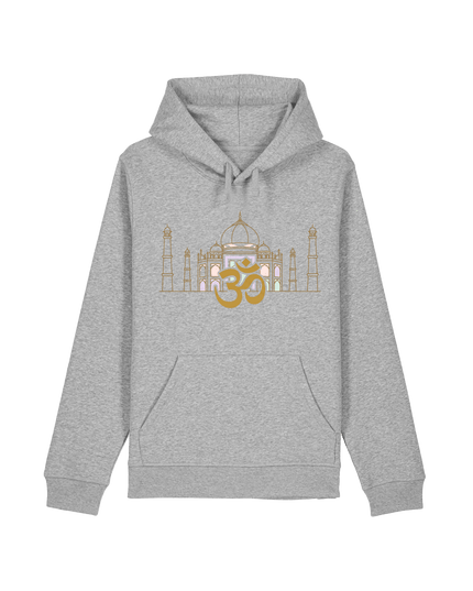 Heather Grey Printed Hoody Front
