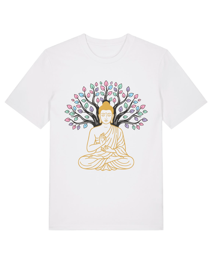 White Printed T-shirt Front
