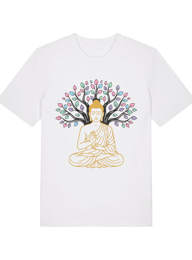 White Printed T-shirt Front