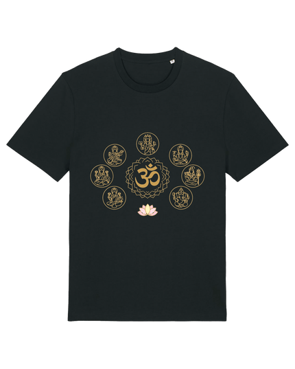 Black Printed T-shirt Front