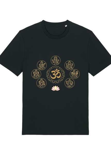 Black Printed T-shirt Front