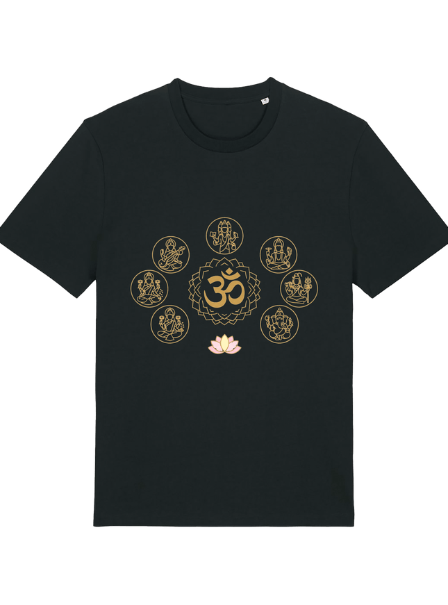Black Printed T-shirt Front
