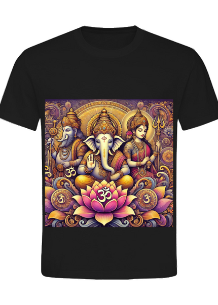 Drei Götter der Lotus Damen T-Shirt