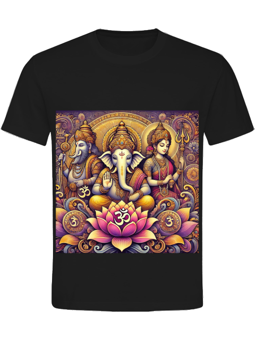 Drei Götter der Lotus Damen T-Shirt