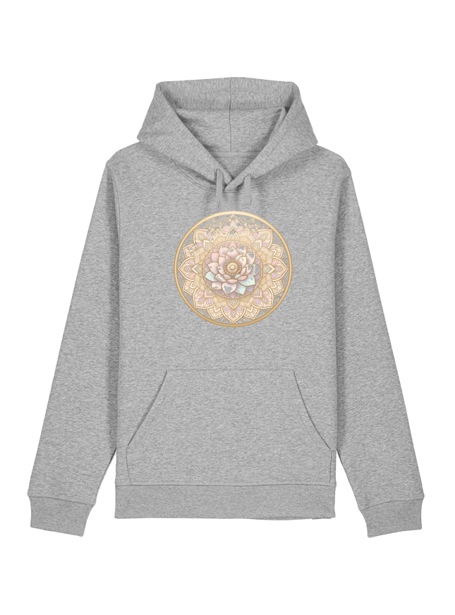 Heather Grey Printed Hoody Front