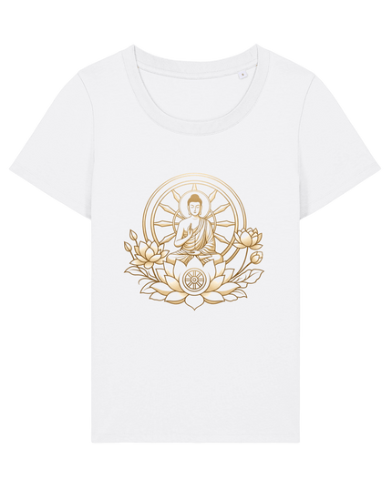 White Printed T-shirt Front