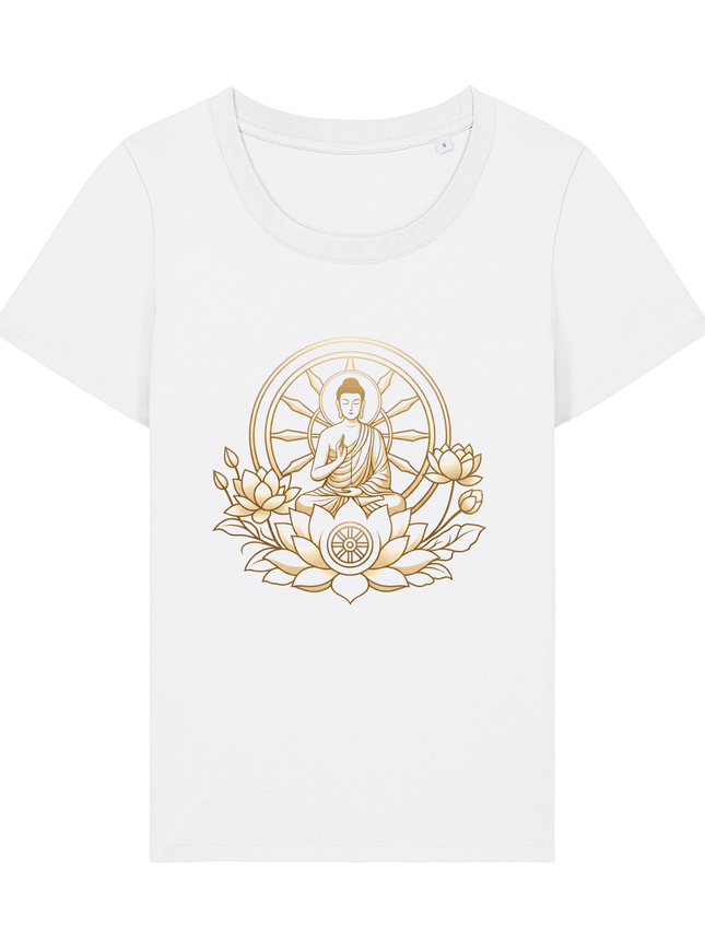 White Printed T-shirt Front