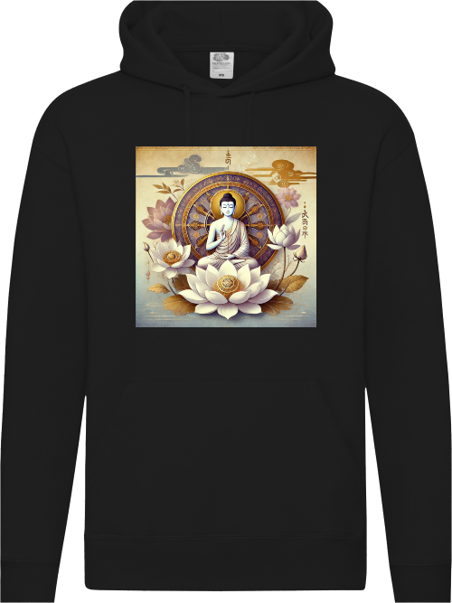 Buddha Lotus Dharma Herren Hoodie