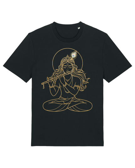 Black Printed T-shirt Front