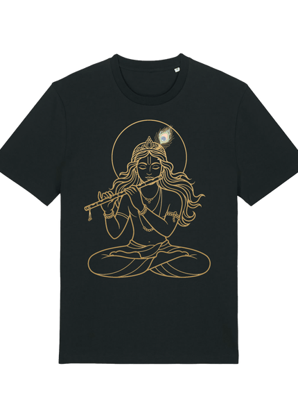 Black Printed T-shirt Front
