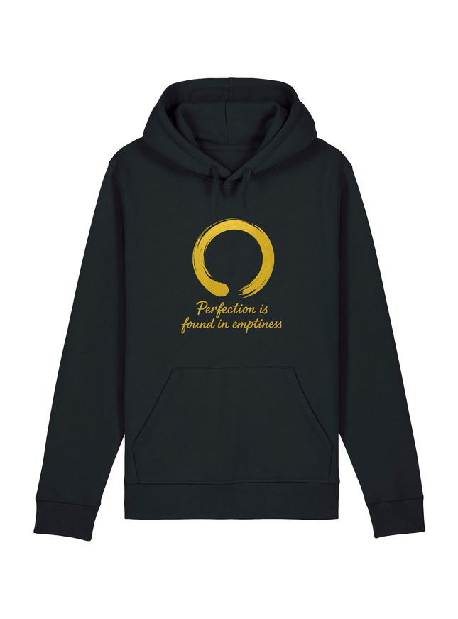 Black Printed Hoody Front