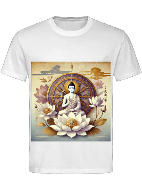Buddha Lotus Dharma Herren T-Shirt