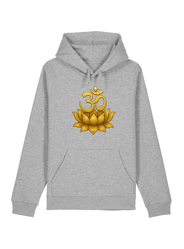 Heather Grey Printed Hoody Front