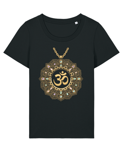 Black Printed T-shirt Front