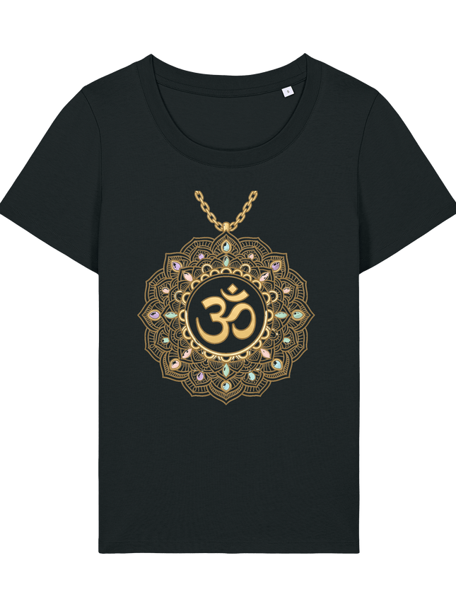 Black Printed T-shirt Front