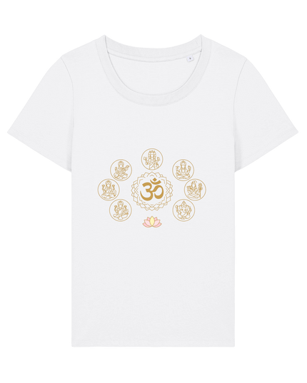 White Printed T-shirt Front