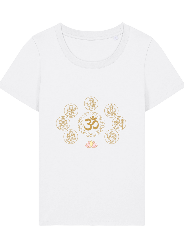 White Printed T-shirt Front