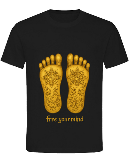 Buddhas Fußabdruck Damen T-Shirt