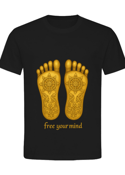 Buddhas Fußabdruck Damen T-Shirt