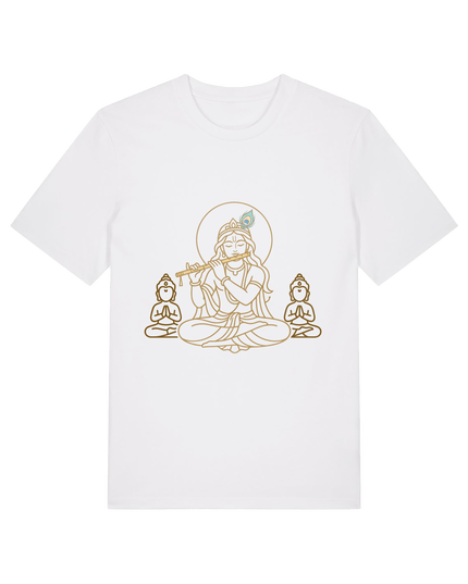 White Printed T-shirt Front