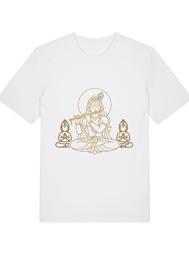 White Printed T-shirt Front
