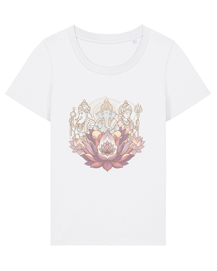 White Printed T-shirt Front