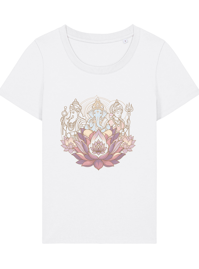White Printed T-shirt Front