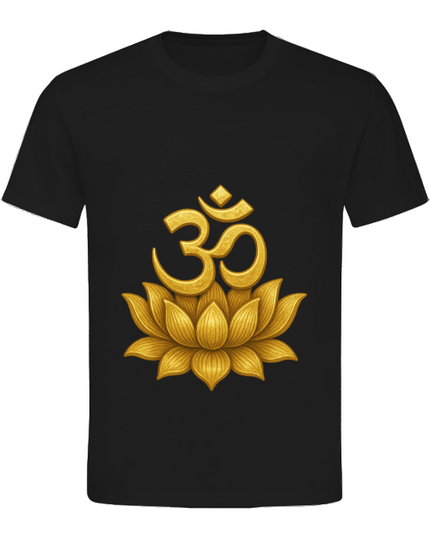 Om Lotus Herren T-Shirt