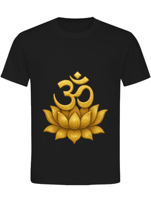 Om Lotus Herren T-Shirt