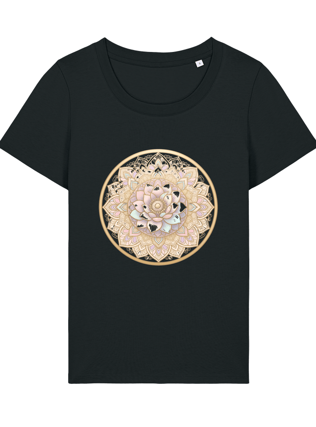 Black Printed T-shirt Front