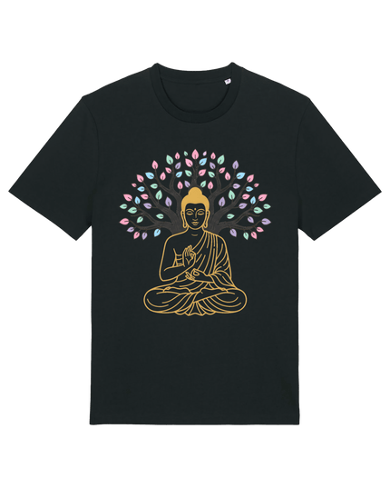 Black Printed T-shirt Front