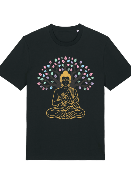 Black Printed T-shirt Front