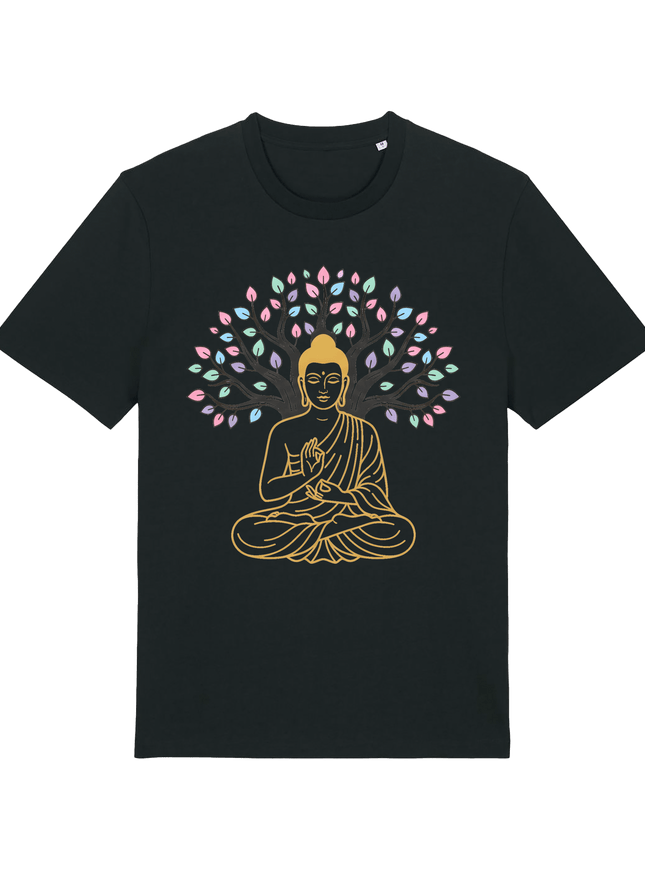 Black Printed T-shirt Front