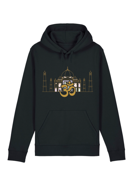 Black Printed Hoody Front