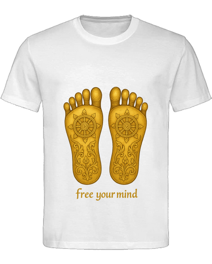 Buddhas Fußabdruck Damen T-Shirt