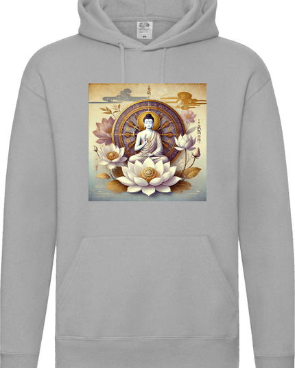 Buddha Lotus Dharma Herren Hoodie