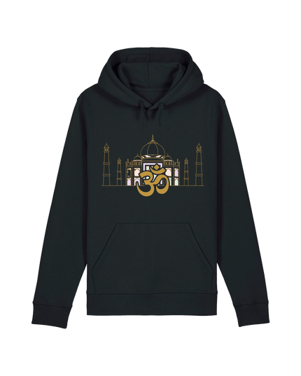 Black Printed Hoody Front