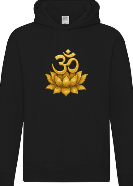 Om Lotus Herren Hoodie
