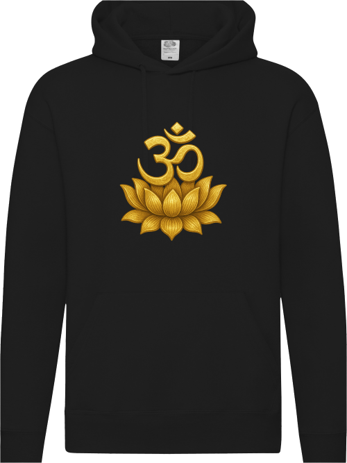Om Lotus Herren Hoodie