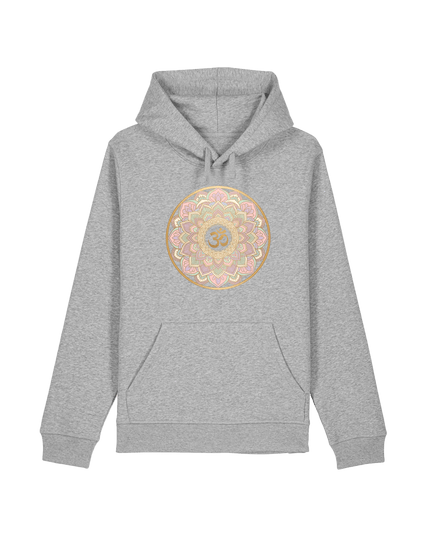 Heather Grey Printed Hoody Front
