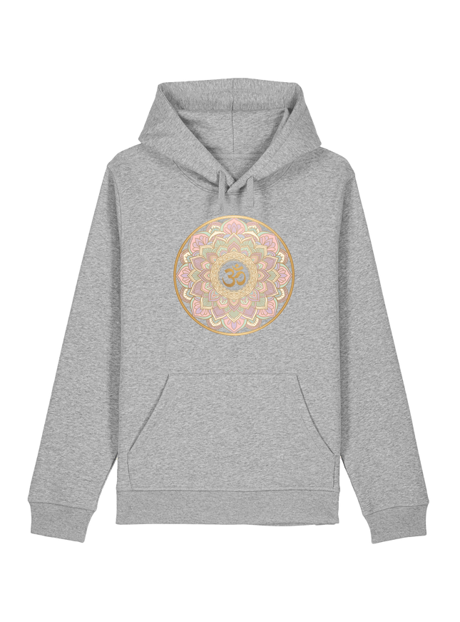 Heather Grey Printed Hoody Front